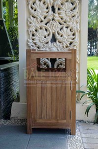 Teak Wood Pavilion <b>Hamper</b> 41x41x71 cm Grade a Quality From Indonesia for Home Decoration - Product Image 5