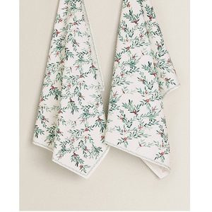 Serviette de cuisine imprimée personnalisée en coton biologique avec certificat GOTS, serviette absorbante et suspendue à l'huile - Product Image 3