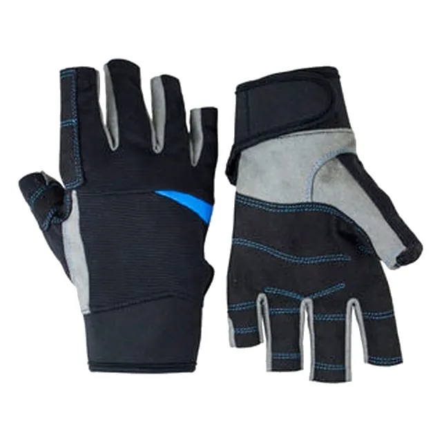 Custom Professional Short Finger Sailing Gloves/Custom Kayaking Fishing Gloves
