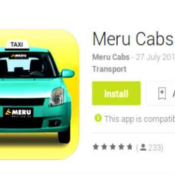 Приложение для такси MERU CAB