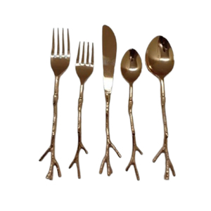 Couverts en métal d'acier inoxydable dans la main de style d'arbre pour la cuisine, les hôtels, l'exportateur de restaurant et le fabricant de l'Inde - Product Image 1