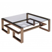 Ensemble de tables basses modernes de luxe, table basse intelligente, décoration d'intérieur, tables centrales de café, style industriel à prix de gros