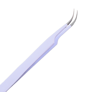 Meilleures ventes de pinces à cils légères Logo personnalisé imprimé couleur unie Nouveau design en acier inoxydable - Product Image 6