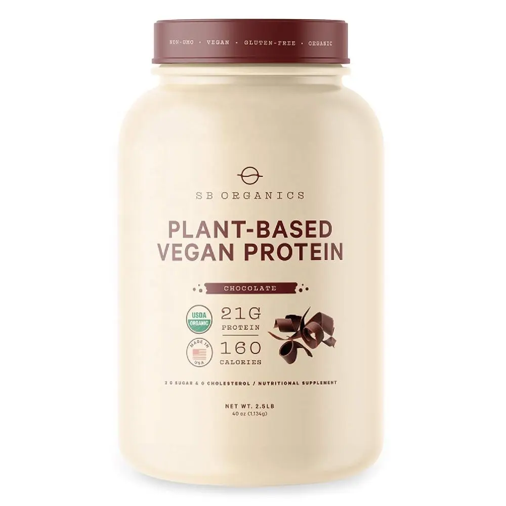 Bubuk Protein Tinggi Vegan Berbasis Tanaman Organik Shake Mix 21 G Coklat