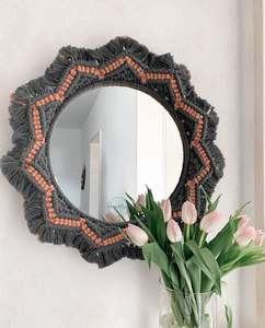 Cordón de Algodón Hecho a Mano de Alta Calidad, Regalo de Boda para Espejo de Macramé Personalizado, el Mejor Dropshipping, Decoración del Hogar - Product Image 1