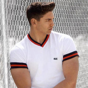 Camiseta Deportiva Informal de Algodón para Gimnasio, Talla Grande, Corte Regular para Hombre, Manga Larga, Tejido Satinado de Secado Rápido, Venta al Por Mayor - Product Image 2