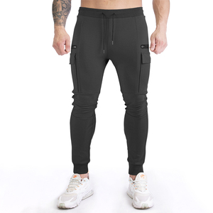 Pantalones deportivos de entrenamiento de algodón informales con logotipo personalizado para hombre con estampado de cantidad Joggers de calle - Product Image 4