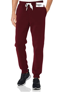 Pantalon de jogging pour hommes, Streetwear simple, décontracté, en polaire, 100% Polyester, fermeture élastique, lavage à la Machine - Product Image 4