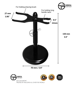 Soporte de afeitado negro mate para maquinillas de afeitar Producto de calidad premium - Product Image 5