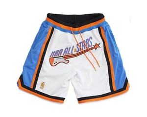 2024 unisexe personnalisé broderie rétro plaine Double maille basket-ball Shorts Streetwear Vintage Style hommes grande taille respirant - Product Image 6