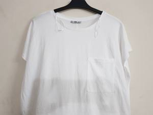 Camisetas de algodón casuales de verano para mujer con etiquetas de marca originales, manga corta, cuello redondo, transpirables, con efecto EL y teñido en prenda. - Product Image 2