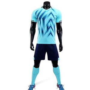 Ensemble d'uniforme de football de bon marché, uniforme de football personnalisé, nouveau style, en jersey, - Product Image 1