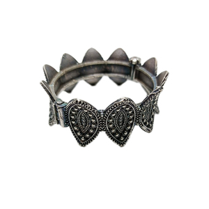 trending fashion jewellery handmade designer <b>silver</b> look alike western look openable <b>bangle</b> for girls and <b>women</b> - Product Image 1