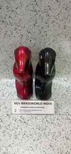 Urne pour chien en métal de style américain en aluminium et bois de laiton Statute From Brassworld India Pet Cremation Funeral Supplies - Product Image 5