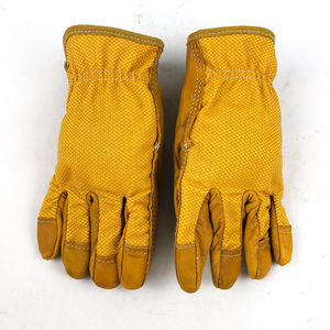 Guantes de trabajo de conductor XL directos de fábrica de la mejor calidad, guantes de soldadura protectores con estampado de colores personalizados de cuero dividido, precios baratos - Product Image 2