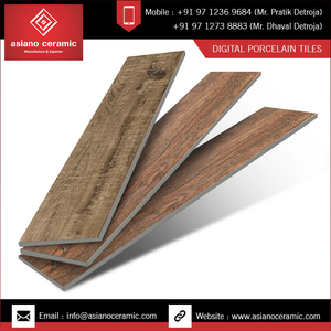 Exportateur indien Royal Wood Sandal 200x1200mm Carreaux de sol en porcelaine à bande de bois avec la meilleure finition pour le projet gouvernemental. - Product Image 3