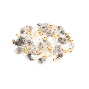 Connecteurs de pierres précieuses en marbre et diamant, pièces, styles populaires, prix vente en gros, matière naturelle brute, feuille d'or - Product Image 3