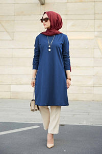 Tunique simple et élégante, vêtements islamiques, robes turques, mode modeste, tunique abaya, hijab, robe modeste - Product Image 5