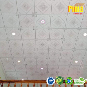 Panneau de plafond rectangulaire artistique en PVC, isolation thermique, imperméable, pour salon, application domestique, modèle standard Pima - Product Image 5