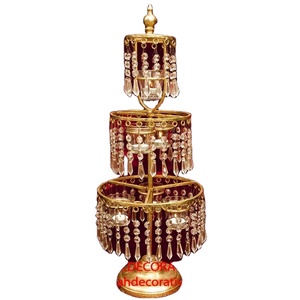 Crystal Chandelier 3 Tier Centerpiece Unique Design Luxury <b>Table</b> Top <b>Decoration</b> Metal Crystal Chandelier for <b>Decoration</b> - Product Image 1