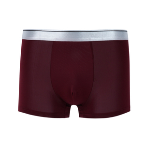 Nuevas calzonas de seda helada para hombre, hechas a medida, envío directo, suaves, tallas grandes, ropa interior tipo bóxer, sin costuras. - Product Image 4