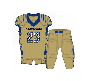 Ensembles d'uniformes de football américain haut de gamme dernière arrivée respirants et grande taille avec des techniques imprimées de prix - Product Image 1
