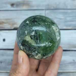 Esfera y Bola de Prehnita de cristal Natural pulido superior, Bola de decoración para el hogar, Feng Shui, calidad prémium, venta al por mayor - Product Image 2