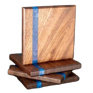Wood Drink <b>Coasters</b> <b>with</b> <b>Holder</b> Pieces Wooden <b>Coasters</b> Cup <b>Coaster</b> <b>Set</b> for Bar Kitchen Home at Star Crafts India - Product Image 4