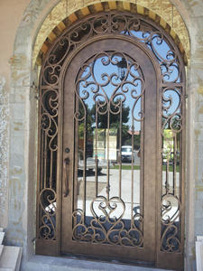 <span class=keywords><strong>48</strong></span> <span class=keywords><strong>inches</strong></span> smeedijzeren dubbele entry buitendeuren voor thuis - Product Image 5