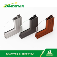 Profils en aluminium de fenêtre coulissante et de porte de qualité supérieure, finition de moulin, revêtement de poudre, anodisation. Marque nationale du Vietnam