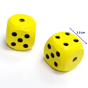 wholesale cheap 6 sided classic wooden dice games Wood Dice Set Wooden RPG Board Game 16mm Hobby Home party Pinata Toys Home