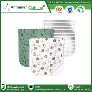 Rganic-muselina de algodón para eructo de bebé, paño personalizado con etiqueta privada para alimentación, gasa doble para eructar, 100% O - Product Image 6