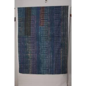 Couvre-lit réversible 100% coton Kantha fait à la main patchwork de tissu indien ensembles de literie pour la maison et l'hôtel 15" - Product Image 4