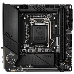 Scheda Madre Gaming Usata MSI MEG Z490I UNIFY ITX con Chipset Z490, Socket Intel LGA1200, Supporto Processori Intel Core I9 di 10a Generazione - Product Image 2