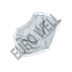 Pantalones cortos de gimnasio con logotipo personalizado para mujer 100% algodón de cintura alta de talla grande ropa atlética transpirable Fitness Yoga Gear - Product Image 5
