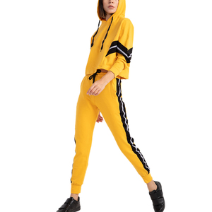 OEM Wholesale Custom Logo 2 Piece Plain Long Sleeve <b>Tracksuits</b> Women <b>Velour</b> Sweatsuit For Women - Product Image 2