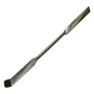 Spatula tool resembling a knife with a broad flexible blade that is used mostly for spreading or mixing soft substances.