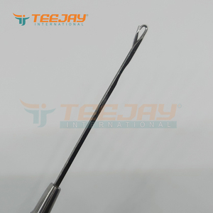 TEEJAY's New Arrival 13 cm Silver Stainless Steel Handle Hook <b>Needle</b> <b>threader</b> loop Pulling <b>needle</b> for micro hair extension - Product Image 3