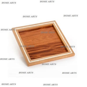 Plateau de service alimentaire en bois de conception nouvelle, qualité supérieure, forme carrée, plateau de service pour desserts et dattes par Home Arts - Product Image 3