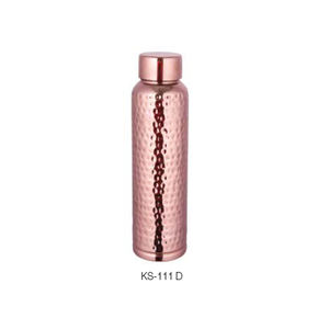 STYLISH HANDMADE <b>COPPER</b> <b>DRINKING</b> <b>BOTTLE</b> with LID CUSTOM LOGO & COLOR ECO-FRIENDLY 1.1L for SPORTS & OUTDOOR USE - Product Image 1