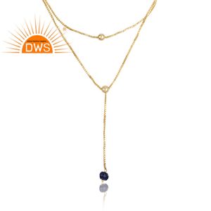 Nouveau Collier Multicouche en Argent Sterling 2026 avec Breloques en Lapis Lazuli Naturel pour Femme - Fabricant de Bijoux - Product Image 2