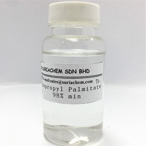 Palmitato de Isopropilo de Grado Cosmético Certificado Halal Hecho en Malasia (CAS 142-91-6) 98% de Pureza SURIA IPP 98016 para Cuidado Personal - Product Image 1