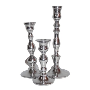 Portavelas Decorativo Premium para el Hogar, Portavelas de Metal de Lujo, Elegante Soporte para Velas, Pieza de Decoración para Bodas, Portavelas de Aluminio - Product Image 1