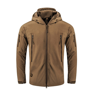 Veste coupe-vent respirante et écologique pour homme, fermeture éclair, polaire douce et chaude, col montant, tendance, vente chaude 100% - Product Image 3