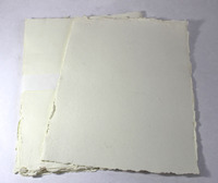 Papel Blanco para escribir con Deckle bordes (Natural bordes) absolutamente libre de madera libre de ácido de arte y artesanía de Carta,