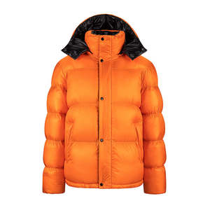 Chaqueta de media burbuja bordada para hombre, capucha de peso medio, alta calidad, personalizada, según demanda - Product Image 1