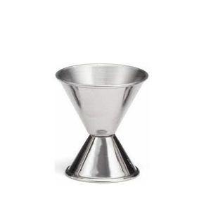 จิ๊กเกอร์บาร์ค็อกเทลไวน์ทำจากสเตนเลสจิ๊กเกอร์ชุบสองด้านสำหรับผลิตภัณฑ์แฮนด์เมดมีเหล็กขัดเงามีดีไซน์ที่ดีที่สุด - Product Image 5