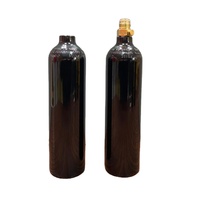 Venta caliente 1L Capacidad Recargable CO2 Paintball PCP Tanque Cilindro 24oz Aluminio de alta presión con válvula de pasador para buceo