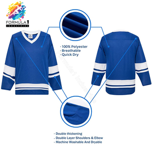 Camiseta de Hockey sobre Hielo de Manga Larga con Diseño Personalizado de Alta Calidad, Sublimada, Única, Fórmula 1, Industria F1I-03 - Product Image 6