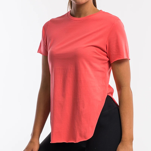 ขายส่งผู้หญิงยาวเต็มยิมเสื้อยืดผ้าฝ้าย100% ที - Product Image 4